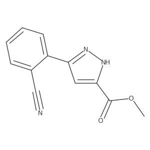 methyl 5-(2-cyanophenyl)-1H-pyrazole-3-carboxylate Structure