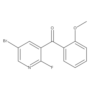 (5-Bromo-2-fluoro-pyridin-3-yl)-(2-methoxy-phenyl)-methanone Structure