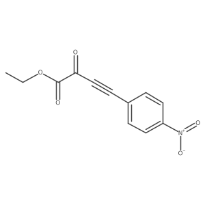 Ethyl 4-(4-nitrophenyl)-2-oxobut-3-ynoate结构式