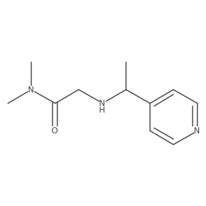 N,N-Dimethyl-2-{[1-(pyridin-4-yl)ethyl]amino}acetamide Structure