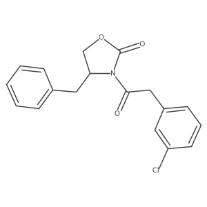 (R)-4-benzyl-3-(2-(3-chlorophenyl)acetyl)oxazolidin-2-one Structure