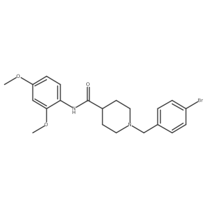 1-[(4-Bromophenyl)methyl]-N-(2,4-dimethoxyphenyl)-4-piperidinecarboxamide Structure