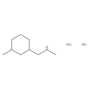 1-Methyl-3-(methylaminomethyl)piperidine dihydrochloride Structure