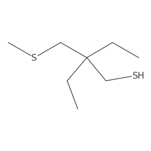 2-Ethyl-2-[(methylthio)methyl]-1-butanethiol Structure