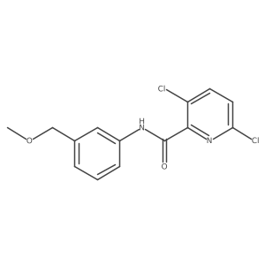 3,6-dichloro-N-[3-(methoxymethyl)phenyl]pyridine-2-carboxamide结构式