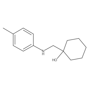 1-{[(4-Methylphenyl)amino]methyl}cyclohexan-1-ol Structure
