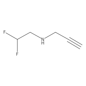 (2,2-Difluoroethyl)(prop-2-yn-1-yl)amine Structure