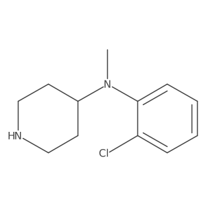 N-(2-Chlorophenyl)-N-methyl-4-piperidinamine结构式