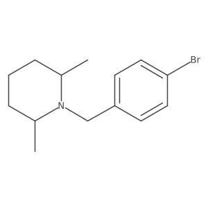 1-(4-Bromobenzyl)-cis-2,6-dimethylpiperidine Structure