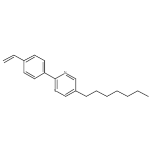 2-(4-Ethenylphenyl)-5-heptylpyrimidine结构式