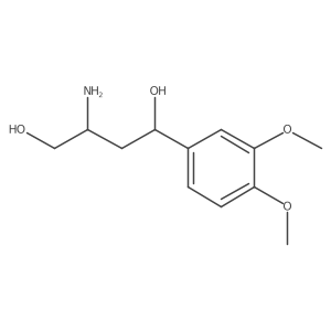 (1R,3R)-3-Amino-1-(3,4-dimethoxyphenyl)-1,4-butanediol Structure