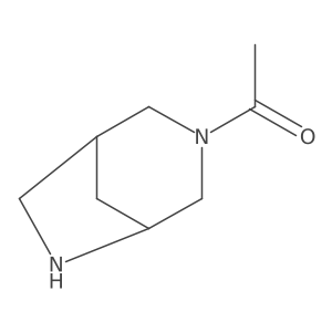 1-((1R,5R)-3,6-Diazabicyclo[3.2.1]octan-3-yl)ethan-1-one Structure