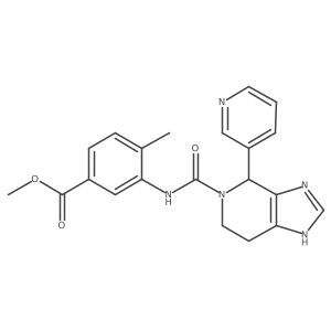 methyl 4-methyl-3-({[4-(pyridin-3-yl)-1,4,6,7-tetrahydro-5H-imidazo[4,5-c]pyridin-5-yl]carbonyl}amino)benzoate Structure