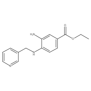 Ethyl 3-amino-4-[(3-pyridinylmethyl)amino]benzoate结构式