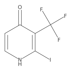 4-Hydroxy-2-iodo-3-(trifluoromethyl)pyridine结构式