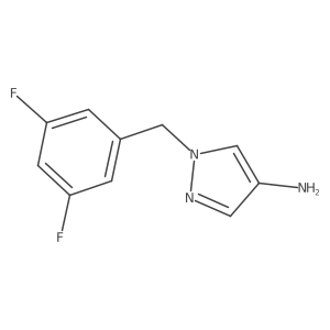 1-[(3,5-Difluorophenyl)methyl]-1H-pyrazol-4-amine Structure