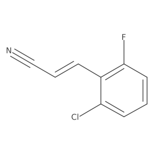 3-(2-Chloro-6-fluorophenyl)-2-propenenitrile Structure