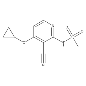 N-(3-Cyano-4-cyclopropoxypyridin-2-YL)methanesulfonamide Structure