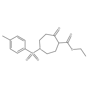 Ethyl 5-oxo-1-tosylazepane-4-carboxylate Structure