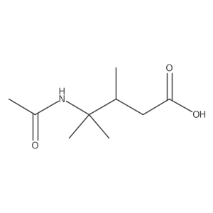 4-Acetamido-3,4-dimethylpentanoic acid结构式