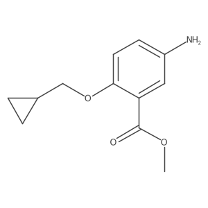 5-Amino-2-cyclopropylmethoxy-benzoic acid methyl ester结构式