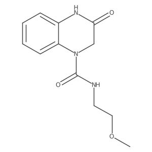 N-(2-methoxyethyl)-3-oxo-3,4-dihydroquinoxaline-1(2H)-carboxamide结构式
