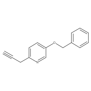 5-(Benzyloxy)-2-prop-2-ynylpyridine结构式