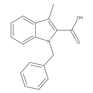 1-Benzyl-3-iodo-1H-indole-2-carboxylic acid Structure