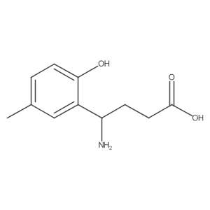 4-Amino-4-(2-hydroxy-5-methylphenyl)butanoic acid结构式