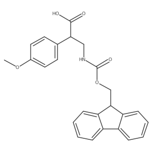 (S)-3-(9H-Fluoren-9-ylmethoxycarbonylamino)-2-(4-methoxy-phenyl)-propionic结构式
