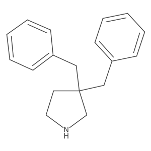 3,3-Dibenzylpyrrolidine Structure