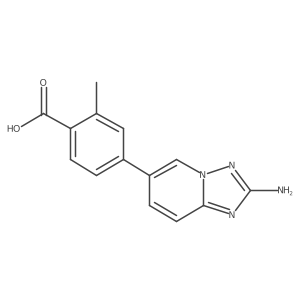 4-(2-Amino[1,2,4]triazolo[1,5-a]pyridin-6-yl)-2-methylbenzoic acid结构式