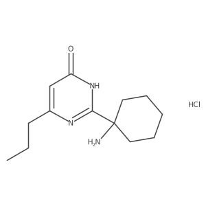 2-(1-Aminocyclohexyl)-6-propyl-3,4-dihydropyrimidin-4-one hydrochloride Structure