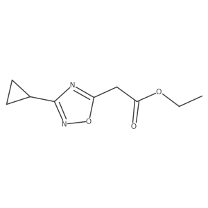 Ethyl 2-(3-cyclopropyl-1,2,4-oxadiazol-5-yl)acetate Structure