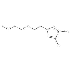 4-chloro-1-[2-(2-methoxyethoxy)ethyl]-1H-pyrazol-3-amine结构式