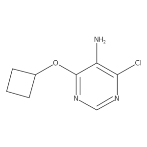 4-Chloro-6-cyclobutoxypyrimidin-5-amine Structure