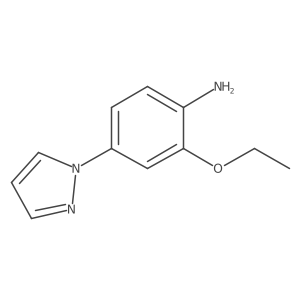 2-Ethoxy-4-pyrazol-1-yl-phenylamine Structure