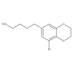4-(8-Bromo-2,3-dihydro-1,4-benzodioxin-6-yl)butan-1-amine结构式
