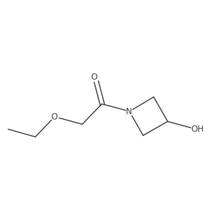 2-Ethoxy-1-(3-hydroxyazetidin-1-yl)ethan-1-one结构式