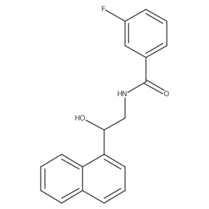 3-fluoro-N-(2-hydroxy-2-(naphthalen-1-yl)ethyl)benzamide结构式