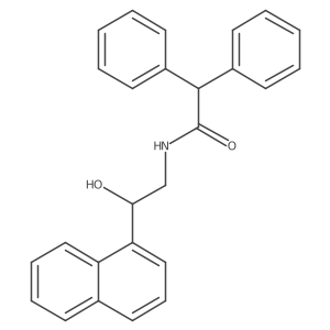 N-(2-hydroxy-2-(naphthalen-1-yl)ethyl)-2,2-diphenylacetamide结构式