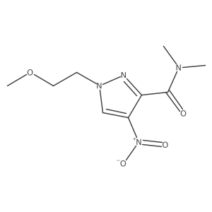 1-(2-Methoxyethyl)-N,N-dimethyl-4-nitro-1H-pyrazole-3-carboxamide Structure