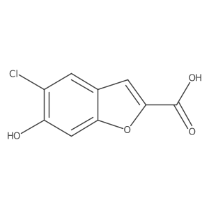 5-Chloro-6-hydroxybenzofuran-2-carboxylic acid Structure