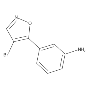 Benzenamine, 3-(4-bromo-5-isoxazolyl)- Structure