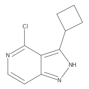 4-Chloro-3-cyclobutyl-1H-pyrazolo[4,3-c]pyridine结构式
