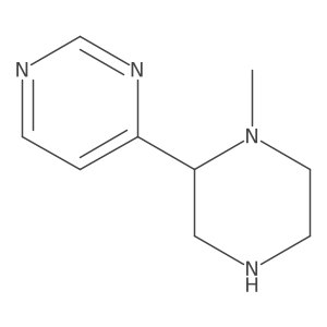 4-(1-Methylpiperazin-2-yl)pyrimidine结构式
