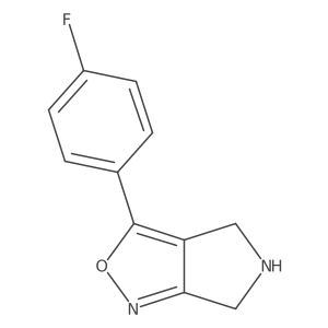 3-(4-Fluorophenyl)-5,6-dihydro-4H-pyrrolo[3,4-c]isoxazole Structure
