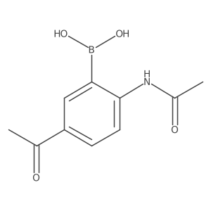 B-[5-Acetyl-2-(acetylamino)phenyl]boronic acid Structure
