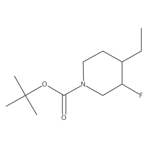 Tert-butyl 4-ethyl-3-fluoropiperidine-1-carboxylate Structure