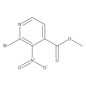 Methyl 2-bromo-3-nitropyridine-4-carboxylate Structure